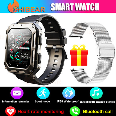 ChiBear Smart Watch Men Bluetooth Call IP68 Fitness Veekindlad välispordikellad C20 PRO nutikell 1,83 tolli 240*290 HD
