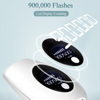 900000 Flashes Laser Epilator Ήπια ανώδυνη IPL Photoepilator Αποτρίχωση depiladora Μηχάνημα αποτρίχωσης μόνιμης οθόνης LCD