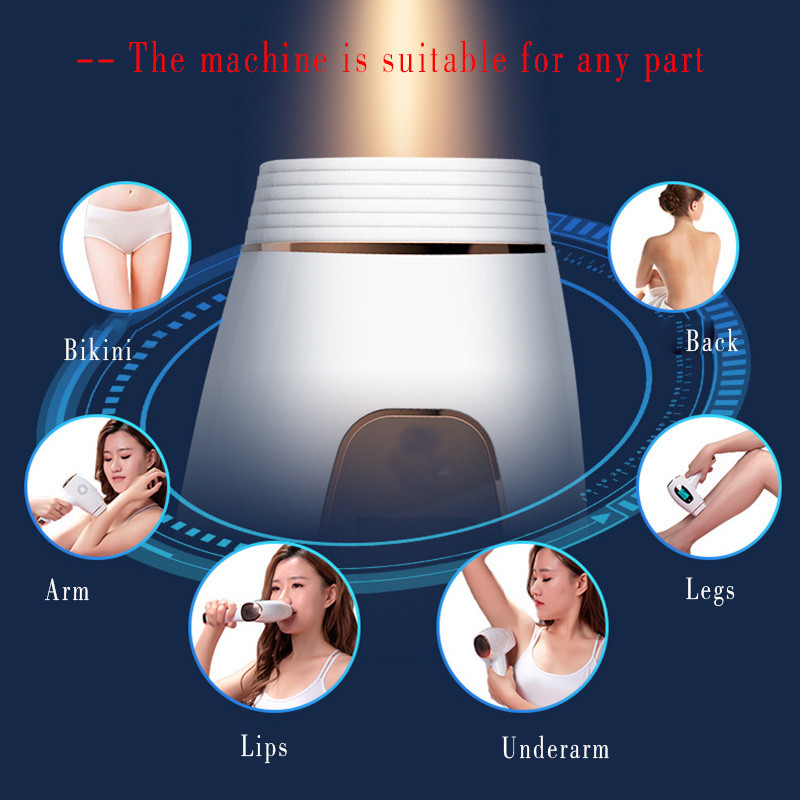 Epilator IPL nou cu 500000 de flash-uri Fotoepilator permanent cu laser Epilator electric fără durere Epilator Dropship