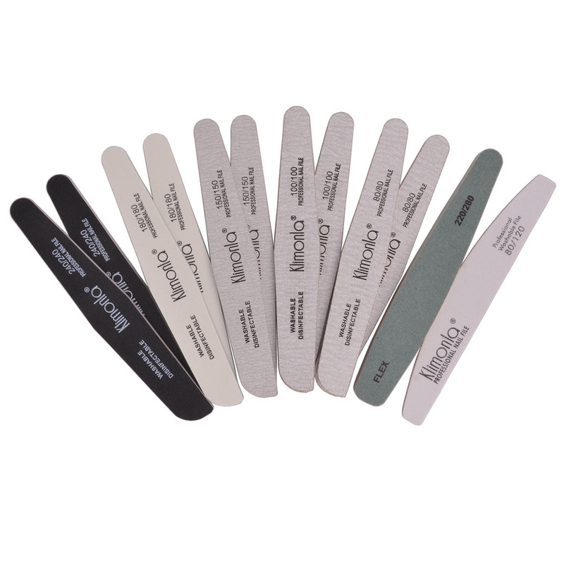 12 buc/set Pile de unghii Set de unghii Kit de lac cu gel pentru unghii Mix Grit Manichiura Pedichiura Lac Set de instrumente Kit de unghii acrilice de salon