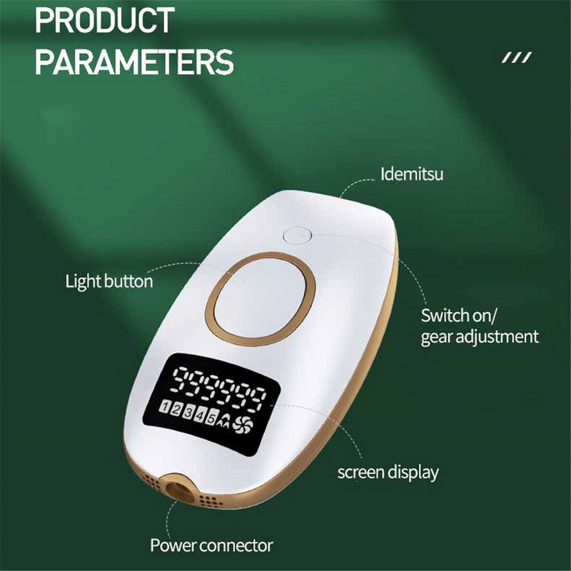 Epilator cu laser pentru îndepărtarea părului IPL pentru femei, portabil 999999, fotoepilator permanent, fără durere, pentru întregul corp Depilator A laser