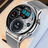 2023 Νέο NFC Smart Watch Women Men 1,36" AMOLED 390*390 HD Pixel Display Always Show Time Call Bluetooth Smartwatch Ladies+Box