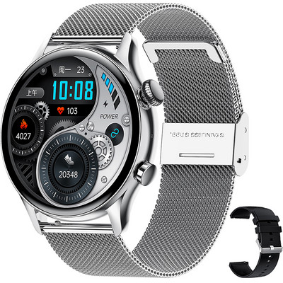 2023 Νέο NFC Smart Watch Women Men 1,36" AMOLED 390*390 HD Pixel Display Always Show Time Call Bluetooth Smartwatch Ladies+Box