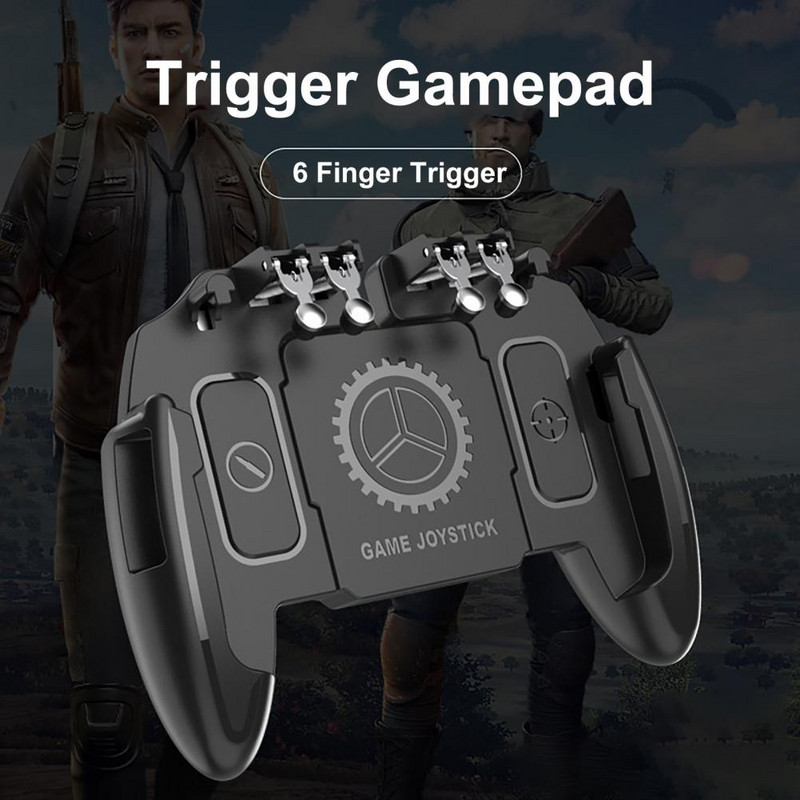 Gamepad-uri cu declanșare M10/M11 Durată lungă de viață Sensibilă Ușor de ținut cu 6 degete Declanșare PUBG Controler Gamepad