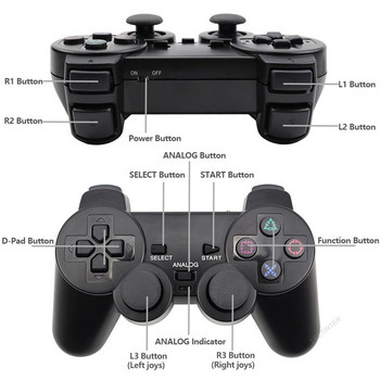 Безжичен геймпад за Sony PS2 контролер за Playstation 2 конзола джойстик двоен вибрационен шок джойпад USB PC Game Controle