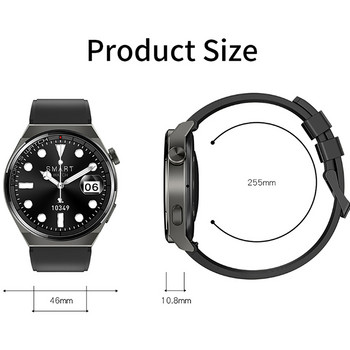 2022 Нов смарт часовник с NFC Bluetooth обаждане Мъжки персонализиран циферблат Безжично зареждане Въртящ се бутон IP68 Водоустойчив спортен интелигентен часовник