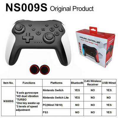 Controler wireless Bluetooth pentru Switch Pro PC PS3 Joystick Gamepad NFC Gamepad profesional fără întârzieri Livrare gratuită