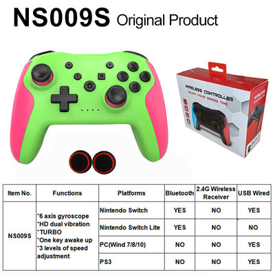 Controler wireless Bluetooth pentru Switch Pro PC PS3 Joystick Gamepad NFC Gamepad profesional fără întârzieri Livrare gratuită