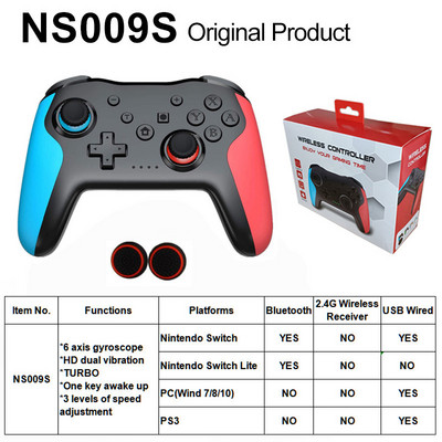 Controler wireless Bluetooth pentru Switch Pro PC PS3 Joystick Gamepad NFC Gamepad profesional fără întârzieri Livrare gratuită