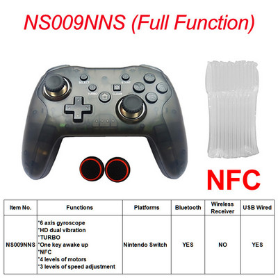Controler wireless Bluetooth pentru Switch Pro PC PS3 Joystick Gamepad NFC Gamepad profesional fără întârzieri Livrare gratuită