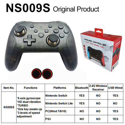 Controler wireless Bluetooth pentru Switch Pro PC PS3 Joystick Gamepad NFC Gamepad profesional fără întârzieri Livrare gratuită