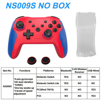 Controler wireless Bluetooth pentru Switch Pro PC PS3 Joystick Gamepad NFC Gamepad profesional fără întârzieri Livrare gratuită