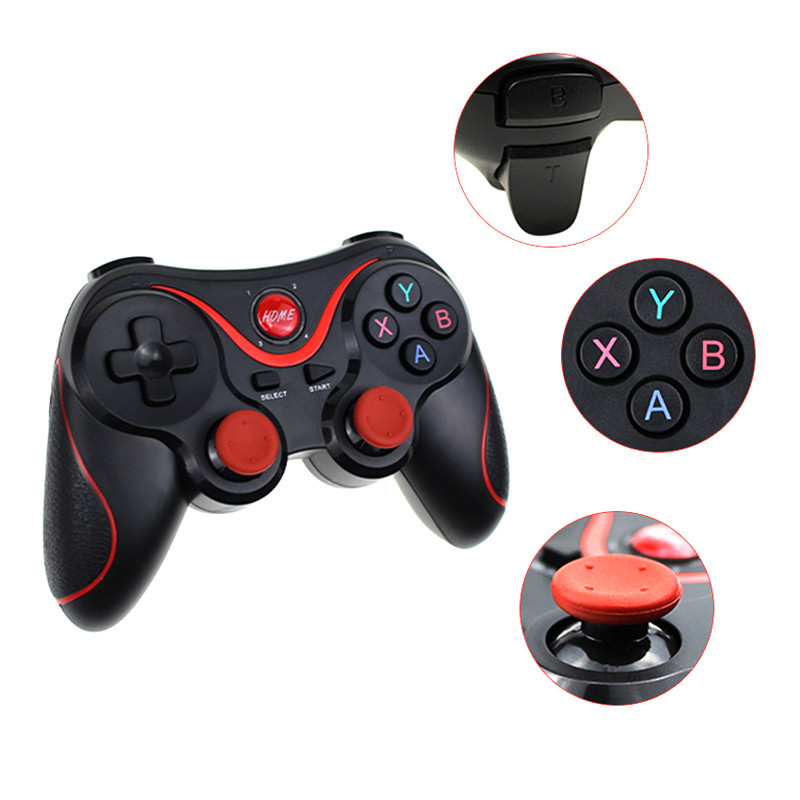 T3 Wireless Gamepad Wireless Joystick Game Controller Bluetooth BT3.0 Joystick pentru IOS Android Phone PC Tablet TV Box Holder