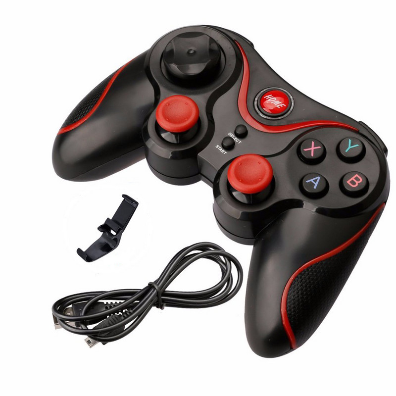 T3 Wireless Gamepad Wireless Joystick Game Controller Bluetooth BT3.0 Joystick pentru IOS Android Phone PC Tablet TV Box Holder