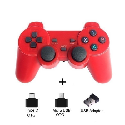 Bežični PC Game Pad za Android telefon TV, 2.4G bežični joystick Joypad USB PC Game Controller za Xiaomi za OTG pametni telefon