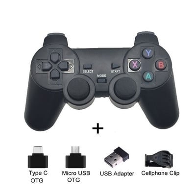 Bežični PC Game Pad za Android telefon TV, 2.4G bežični joystick Joypad USB PC Game Controller za Xiaomi za OTG pametni telefon