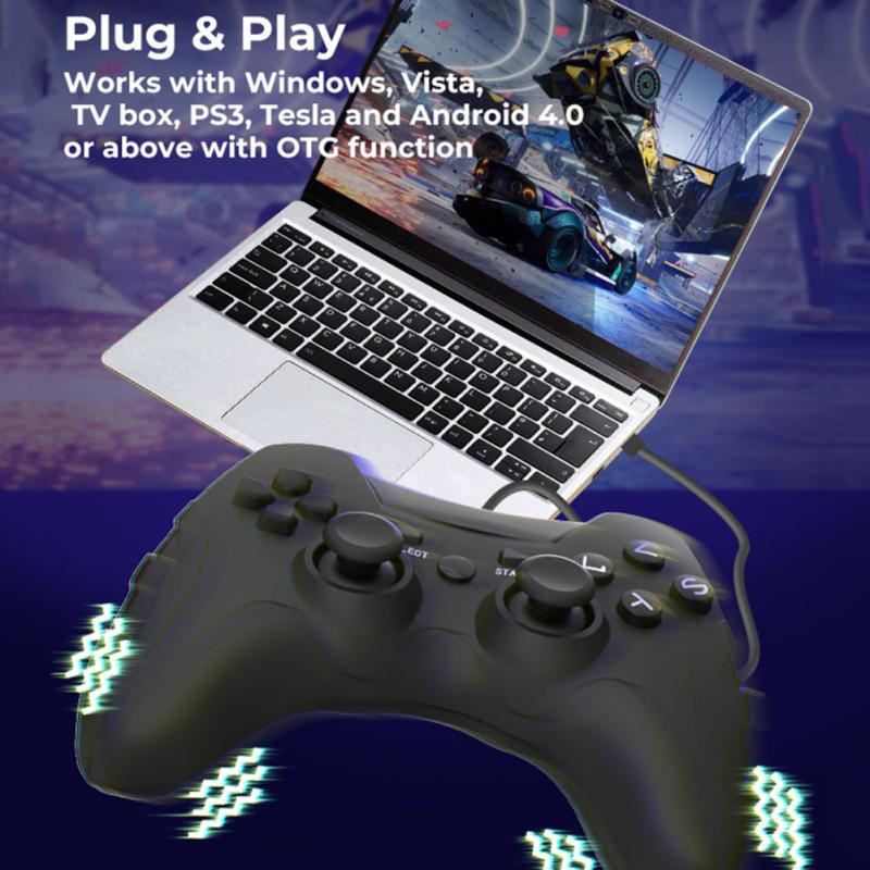 Gamepad cu fir USB pentru PC Windows 7/8/10 Controller de jocuri cu vibrații Joystick pentru PS3/Android TV Box Joypad Accesorii pentru jocuri Nou