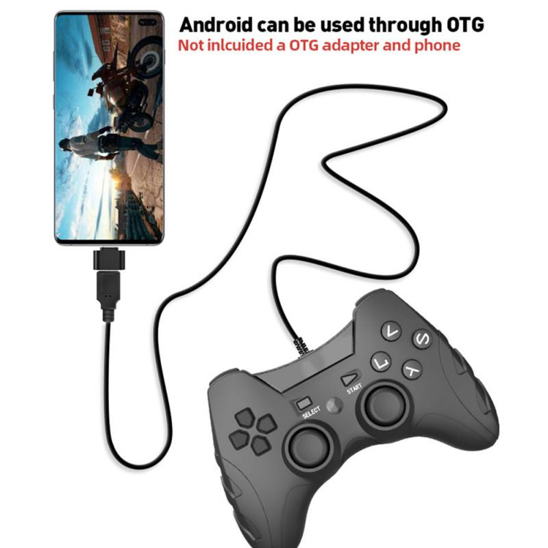 Gamepad cu fir USB pentru PC Windows 7/8/10 Controller de jocuri cu vibrații Joystick pentru PS3/Android TV Box Joypad Accesorii pentru jocuri Nou
