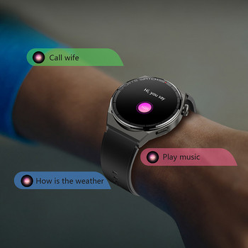 2022 Нов смарт часовник с NFC Bluetooth обаждане за мъже Персонализиран циферблат Безжично зареждане с въртящ се бутон Спортен водоустойчив смарт часовник Човек