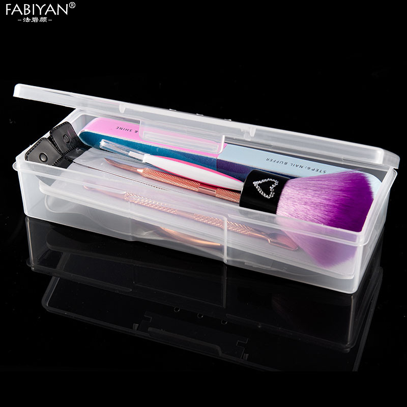 Nail Art Nipper Ollós Tisztítókefe Csiszolás Polírozó Reszelők Manikűr készlet UV Gél Lakk eltávolító Elhalt bőr Push Storage Box Kit