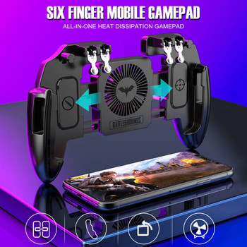 Нов M10 M11 мобилен геймпад с шест пръста контролер за игри за джойстик за игри за мобилен телефон MEMO с функция за разсейване на топлината