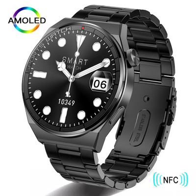 390*390 Ecran HD de 1,36" Bluetooth Call Smart Watch Suport NFC Sistem de control al accesului Bluetooth Music Smartwatch Barbati pentru Android