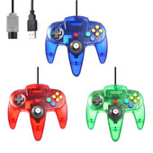 Pentru Nintend N64 Gamepad Controller cu fir transparent Gaming Joystick Gamepad pentru gamepad-uri Mac