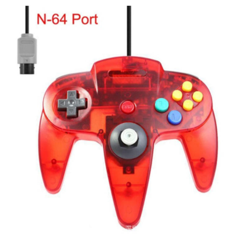 Pentru Nintend N64 Gamepad Controller cu fir transparent Gaming Joystick Gamepad pentru gamepad-uri Mac