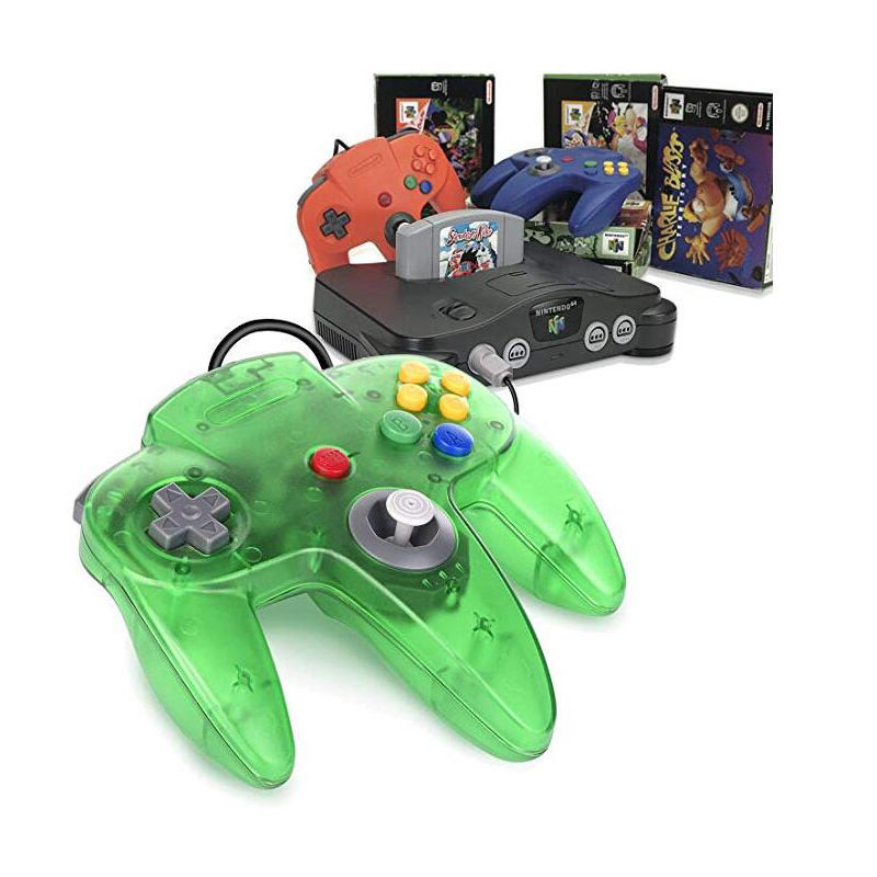 Pentru Nintend N64 Gamepad Controller cu fir transparent Gaming Joystick Gamepad pentru gamepad-uri Mac