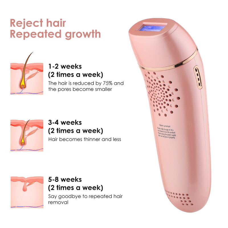 Moterų elektrinis lazerinis epiliatorius IPL plaukų šalinimo depiliatorius moterims lazerinis fotoepiliatorius, skirtas intymioms sritims veido epiliatorius