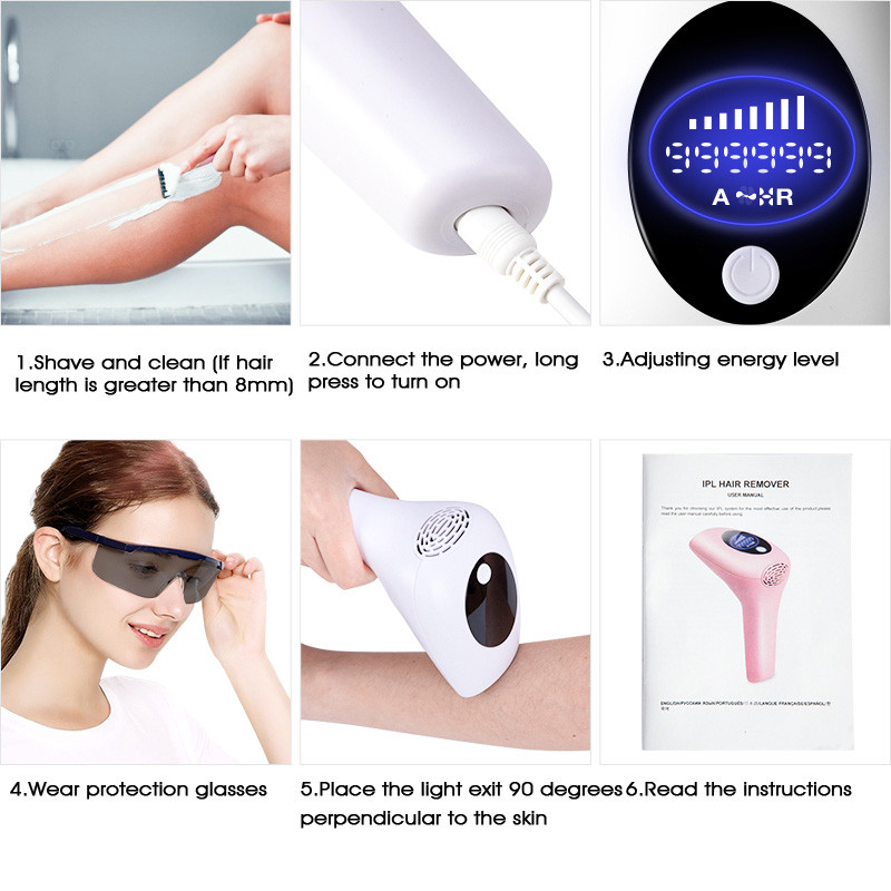 999999 Flashes Laser Epilator Permanent IPL Photoepilator Painless Electric Epilator Αποτρίχωση Depiladora Dropship