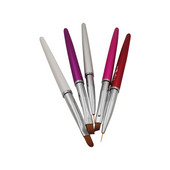 1pcs Pen metalic pentru fototerapie Perie pentru unghii pentru perii de manichiură Gel UV potrivit pentru salon profesional sau stilou pentru unghii pentru uz casnic