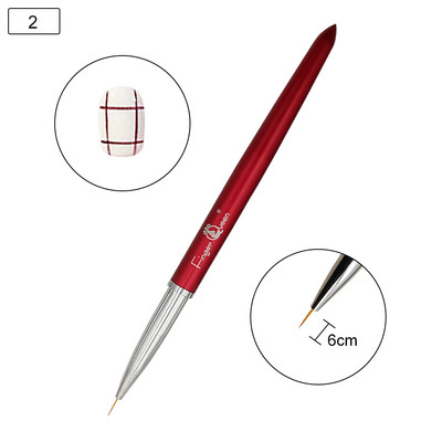 1pcs Pen metalic pentru fototerapie Perie pentru unghii pentru perii de manichiură Gel UV potrivit pentru salon profesional sau stilou pentru unghii pentru uz casnic