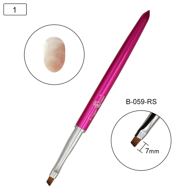 1pcs Pen metalic pentru fototerapie Perie pentru unghii pentru perii de manichiură Gel UV potrivit pentru salon profesional sau stilou pentru unghii pentru uz casnic