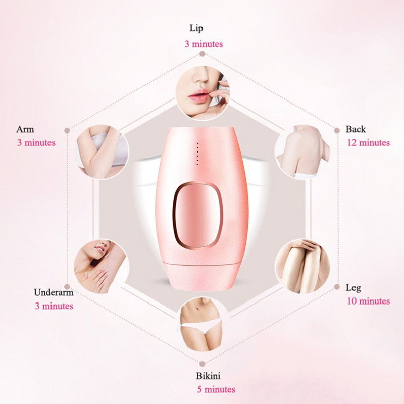 Оборудване за епилация Мини домашен салон за красота Перманентен уред за интимни части на подмишниците Безболезнено устройство за епилация на тялото