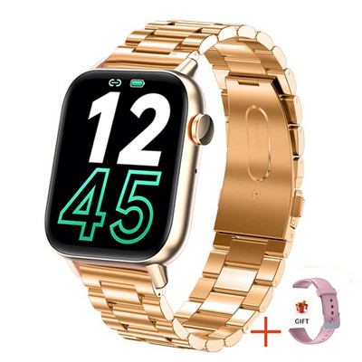 2022 Nou Bluetooth Apel Femei Ceas inteligent Bărbați 1,72" 340*380 HD Ecran AMOLED Tracker fitness Ceas inteligent Doamne Smartwatch + Box