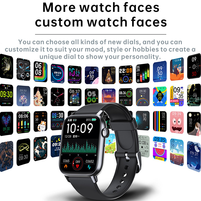 2022 Nou Bluetooth Apel Femei Ceas inteligent Bărbați 1,72" 340*380 HD Ecran AMOLED Tracker fitness Ceas inteligent Doamne Smartwatch + Box