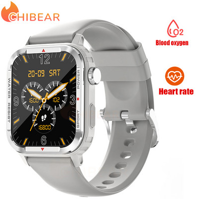 ChiBear 1,85" Bluetooth Call Smart Watch Men 120+ Sport Mode Rotating Button Sport Fitness Tracker Νέο αδιάβροχο Smartwatch Man