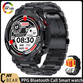 Outdoor Sports Smart Watch 400 Mah suur aku 1,39" 360 * 360 Mehed Vastavad kõne Veekindel Fitness Tracker Dial Call Nutikell