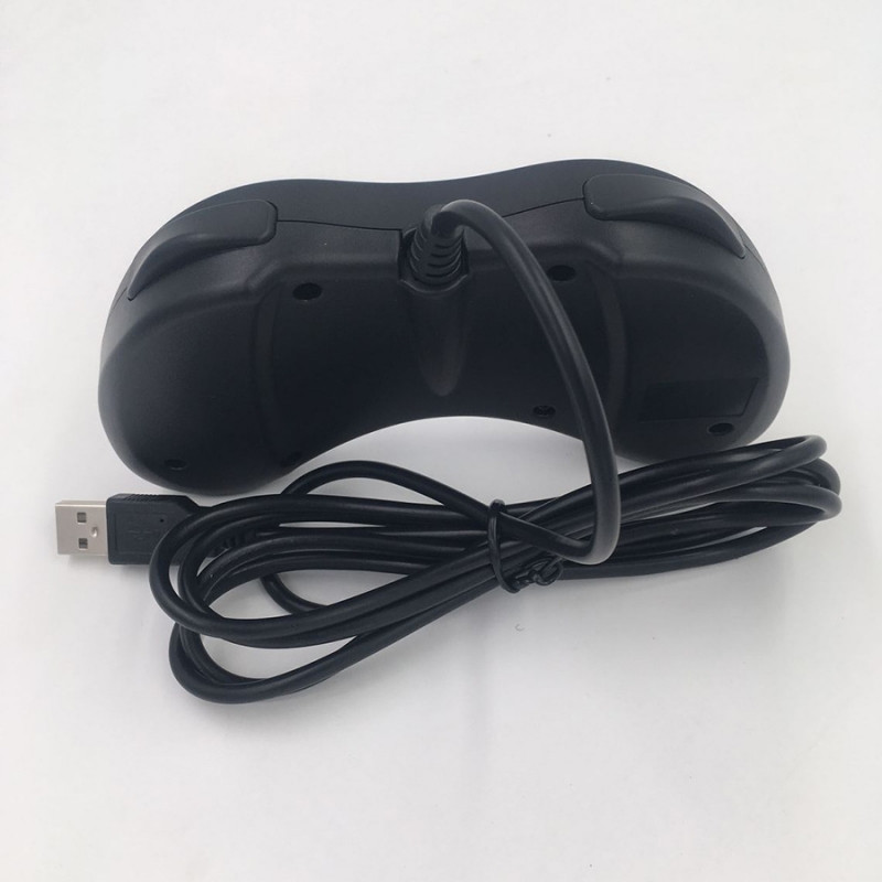 Culoare alb negru Mini USB Gamepad cu fir Controller pentru jocuri pe computer pentru computer pentru stilul SS Saturn