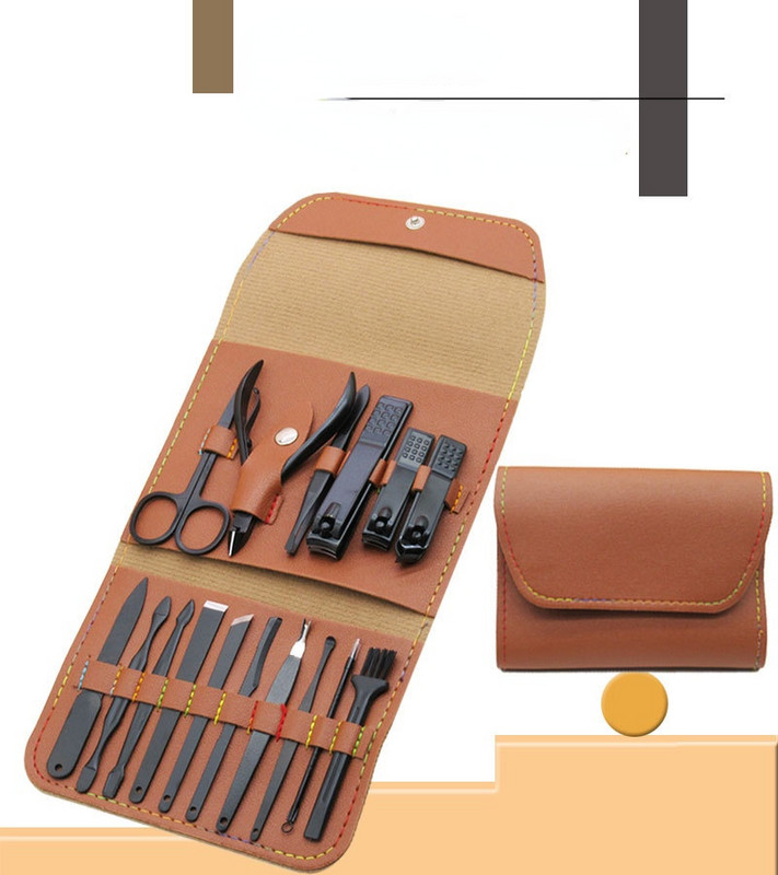 Set de tăietoare de unghii din oțel inoxidabil, foarfece, pensetă, alegere urechi, multifuncțional, set de instrumente de îngrijire zilnică a mâinilor pentru picioare, 3 culori