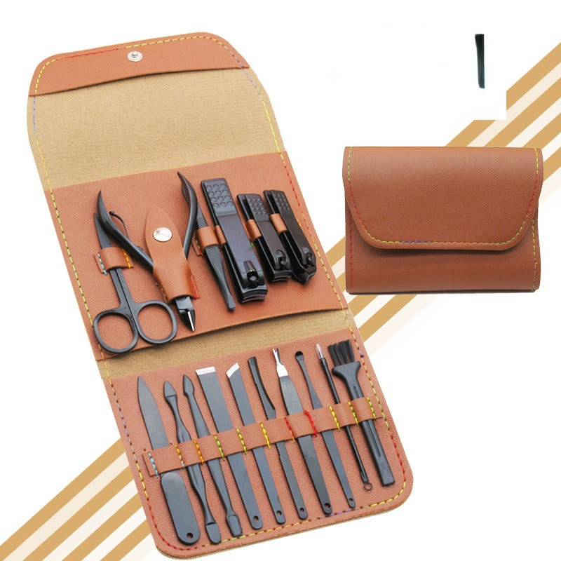 Set de tăietoare de unghii din oțel inoxidabil, foarfece, pensetă, alegere urechi, multifuncțional, set de instrumente de îngrijire zilnică a mâinilor pentru picioare, 3 culori