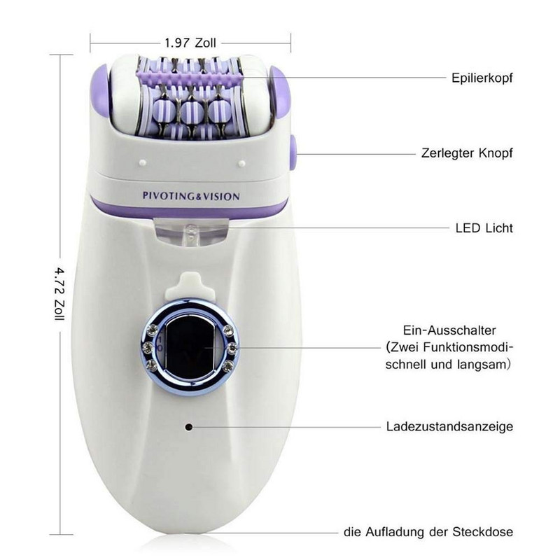 Epilator 3 in1 pentru femei Epilator electric pentru femeie pentru îndepărtarea părului aparat de ras pentru femeie aparat de tuns bikini corp depilator picior depilare reîncărcabil