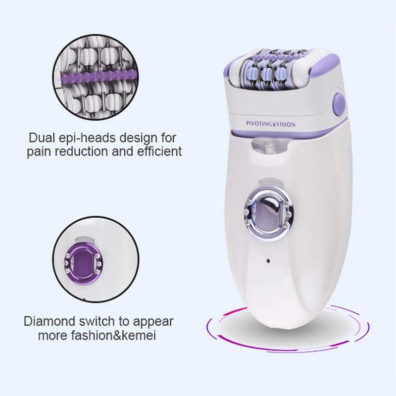 Epilator 3 in1 pentru femei Epilator electric pentru femeie pentru îndepărtarea părului aparat de ras pentru femeie aparat de tuns bikini corp depilator picior depilare reîncărcabil