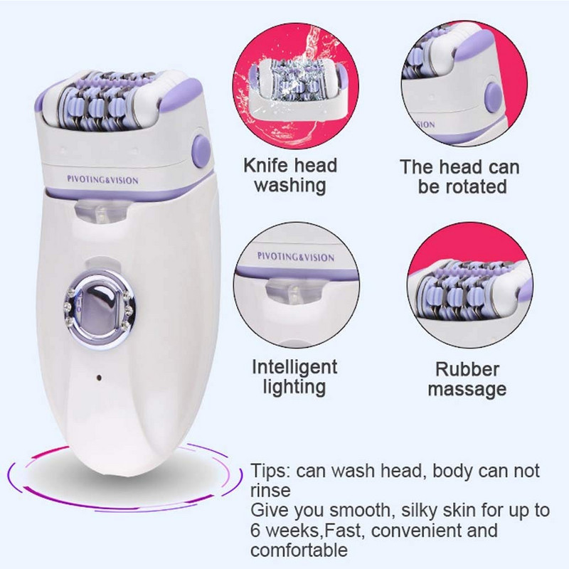 Epilator 3 in1 pentru femei Epilator electric pentru femeie pentru îndepărtarea părului aparat de ras pentru femeie aparat de tuns bikini corp depilator picior depilare reîncărcabil