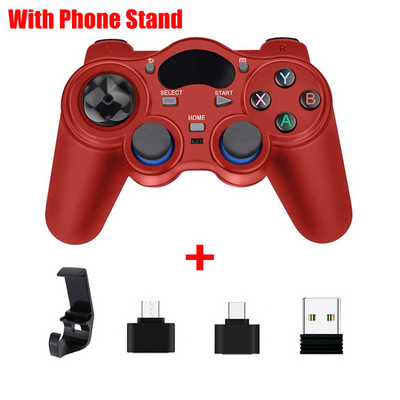 Gamepad 2.4 G Controller Android Wireless Joystick Joypad με μετατροπέα OTG για PS3/Smart Phone για Tablet PC Smart TV Box