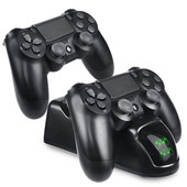 Punjač s dva kontrolera za PS4 Slim Pro USB Dock Station za brzo punjenje s LED indikatorom za Playstation 4 Dualshock 4 Gamepad