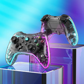 Wireless BT LED transparent Gamepad luminos pentru NS Switch Consola Game Controller Joystick pentru Switch PS3 PS4 Android PC Dispozitiv