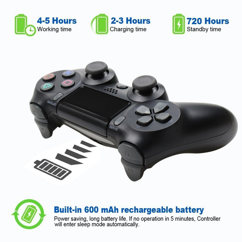 Suportă Gamepad fără fir Bluetooth pentru controler PS4 pentru Playstation 4 Slim/Pro Joystick pentru consolă pentru control PS3
