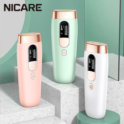 NICARE IPL лазерен епилатор за жени 990000 светкавици, тяло, лице, бикини, безболезнена перманентна машина за лазерно премахване на косми